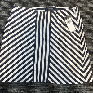 NWT Ralph Lauren Golf Skort Womens 0 Navy White Stripes Mini‎ Skirt Stretch